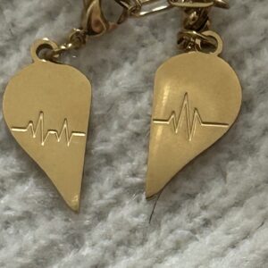 Split Heart Charm