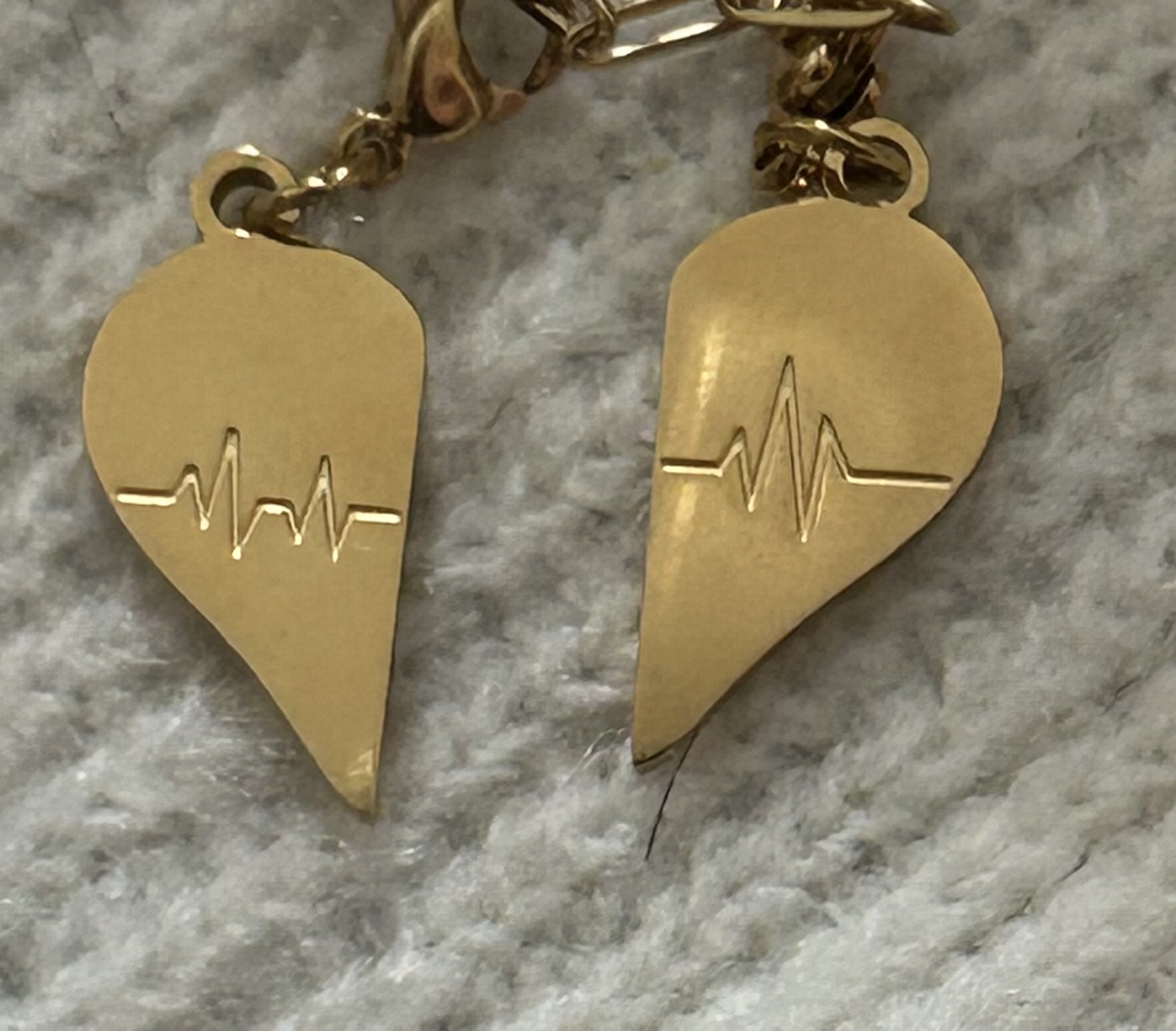 Split Heart Charm