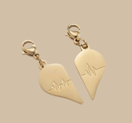 Split Heart Charm – Bild 4